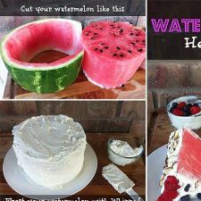 No Bake Watermelon Cake