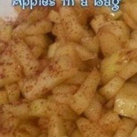 Microwave Baked Apples in a Bag