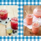 Paula’S Blueberry Limeade &  Paula’S Peachy Ginger Smoothie