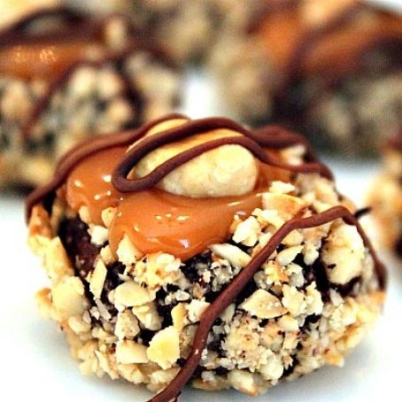 Chocolate Caramel Thumbprints