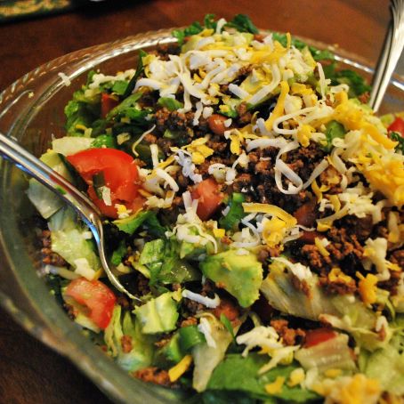 Mom's Taco Salad with Beans