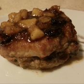 Apple and Cranberries Glazed Pork Chops