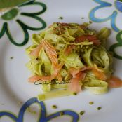 Fettuccine with peas cream and pistachios - Step 4