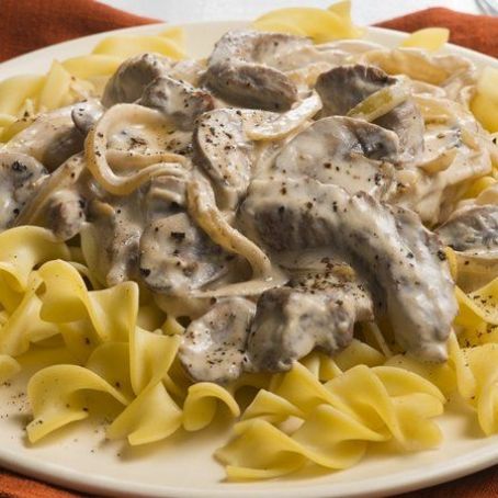 Slow Cooker Beef Stroganoff