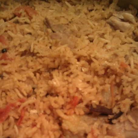 Chicken Briyani with Yogurt Raita