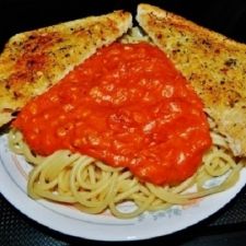 Creamy Mushroom Spaghetti Sauce