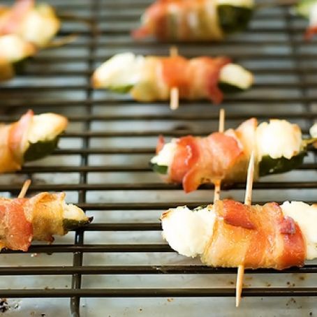 Bacon Wrapped Jalapeno Poppers (Not fried)