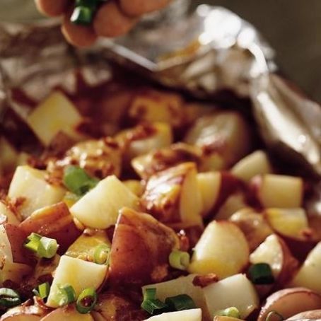 Bacon & Onion Foil Packet Potatoes