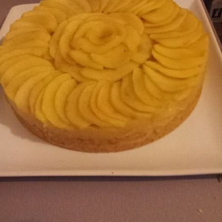 Apple and breton biscuits tart #Tarte aux pommes et biscuits bretons