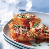 Three-Cheese Beef Pasta Shells