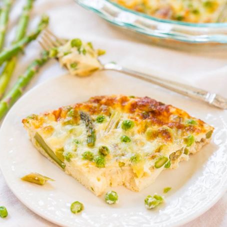 Asparagus, Peas, and Smoked Gouda Frittata