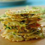 Parmesan Cheese Crisps Laced with Zucchini & Carrots