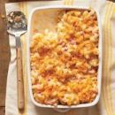 Baked Mac & Cheese with Cornbread Crust