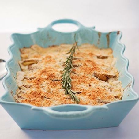 Scalloped Potatoes with Chives and Gruyere