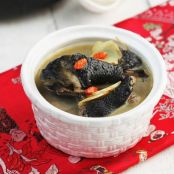 Black-bone Chicken Soup with Glutinous Rice Wine