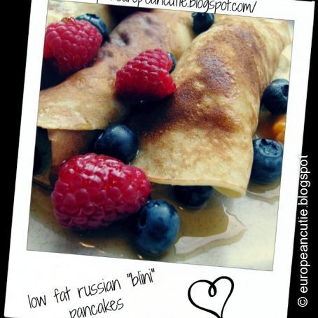 low fat russian blini pancakes