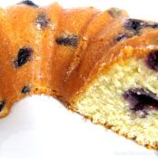 Blueberry Cream Cheese Pound Cake