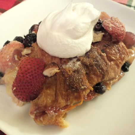 White Chocolate Berry Bread Pudding