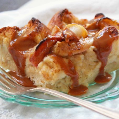 Bread Pear Bread Pudding w/ Dulce de Leche