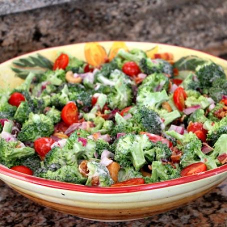 No Mayo Broccoli Salad 