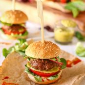 Mini Pesto Burger Sliders