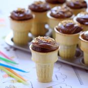 Butterfinger Cake Cones