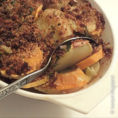 Scalloped 2 Potato Gratin