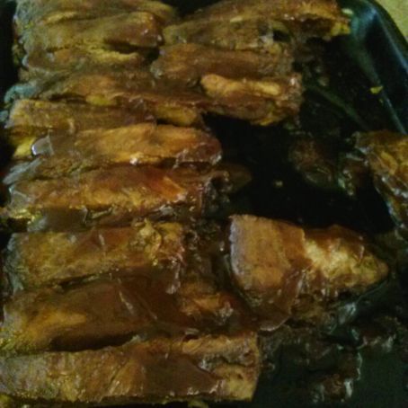 Crockpot Barbecue Pork Ribs