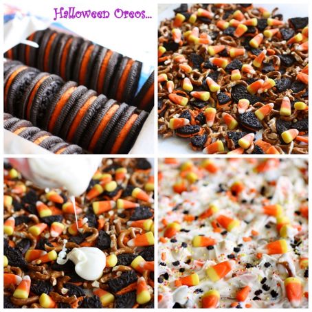 Candy Corn Cookie Bark