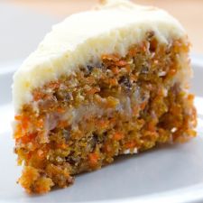 Carrot Cake with coconut and pineapple juice