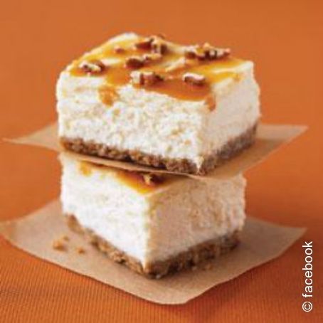 Double Caramel-Pecan Cheesecake Bars