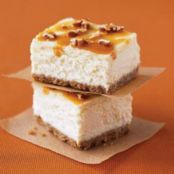 Double Caramel-Pecan Cheesecake Bars