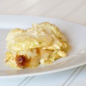 Scalloped Potatoes with Sharp Cheddar