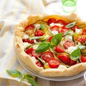 healthy cherry tomato tart