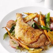 Roast Chicken with Spring Vegetables