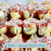 Chicken And Spinach Stuffed Shells