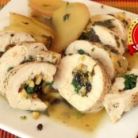 Stuffed Chicken with Spinach, Currants and Apple Gravy