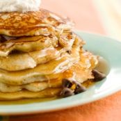 Paula'S Chocolate Chip Pancakes With Cinnamon Cream
