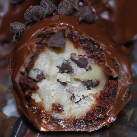 Chocolate Chip Cookie Dough Brownie Bombs