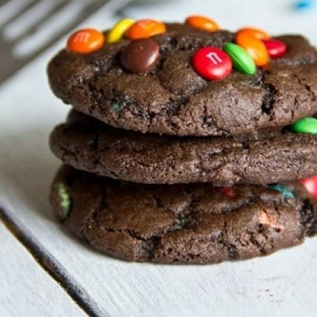 Chocolate M&M Cookies