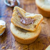 Chocolate Peanut Butter-Stuffed Peanut Butter Cookie Cups