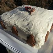 White Chocolate Gingerbread Cake with Cream Cheese Icing - Step 1
