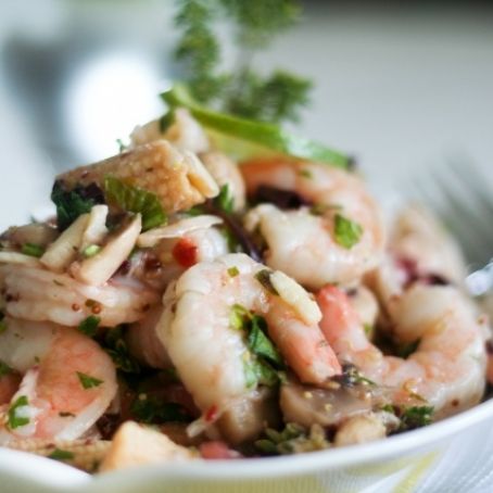 SUPER QUICK AND EASY COLD SHRIMP SALAD