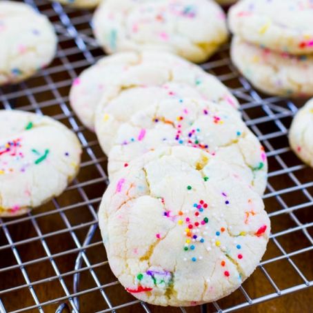 Confetti Cake Batter Cookies