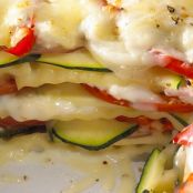 CREAMY THREE CHEESE VEGETABLE LASAGNA