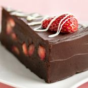 Fudge Lover's Strawberry Truffle Cake