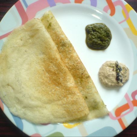 Moong Dal Dosa ( Green lentil dosa)