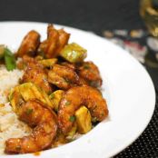 Broiled Chile & Lime Marinated Shrimp with Avocado and Cilantro