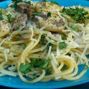 Lemon Butter Spaghetti with Mushrooms