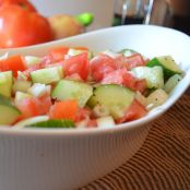 Summer Tomato, Onion & Cucumber Salad